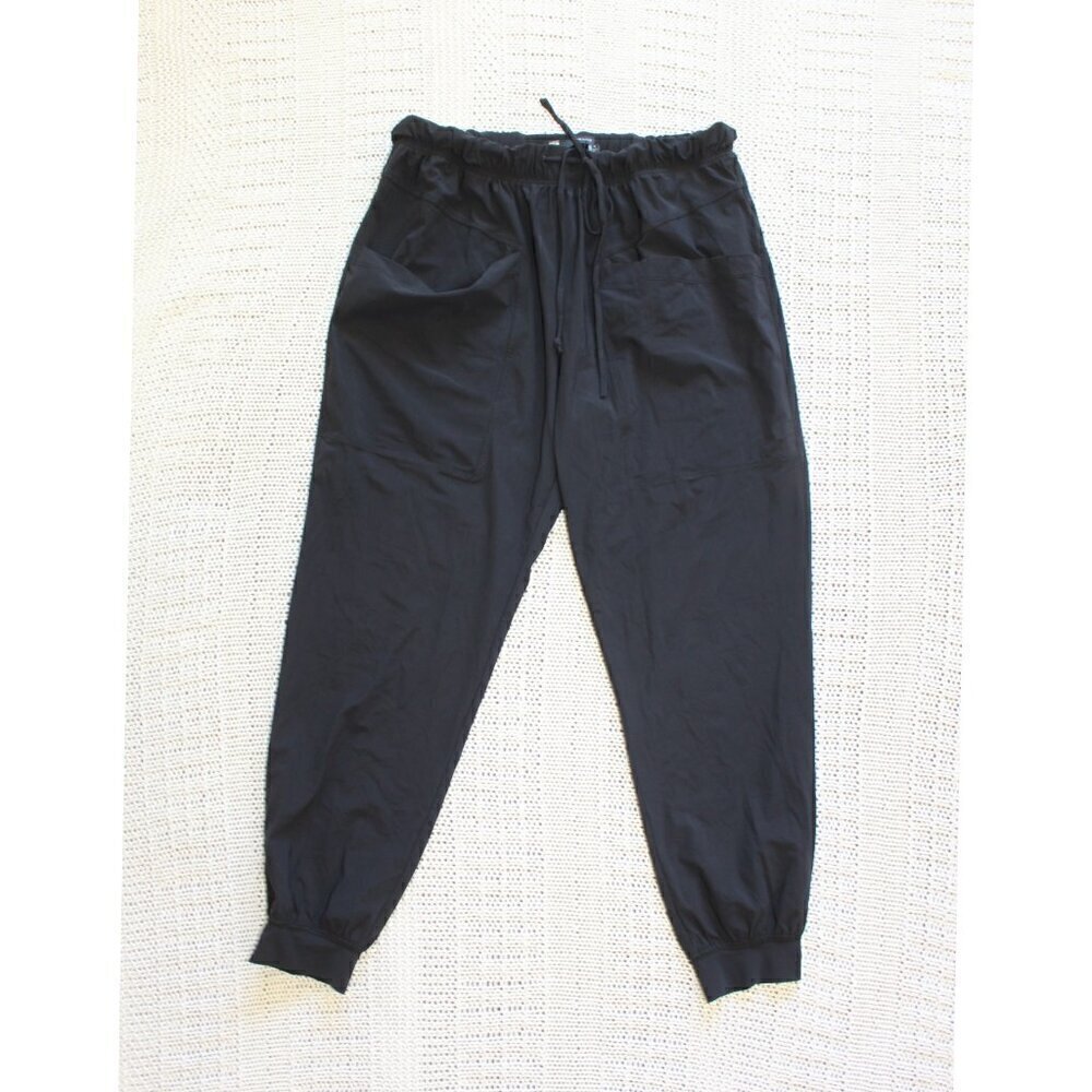 J Brand Joggers Black Women Sweat pants size M style JW25kn1239 elastic waist